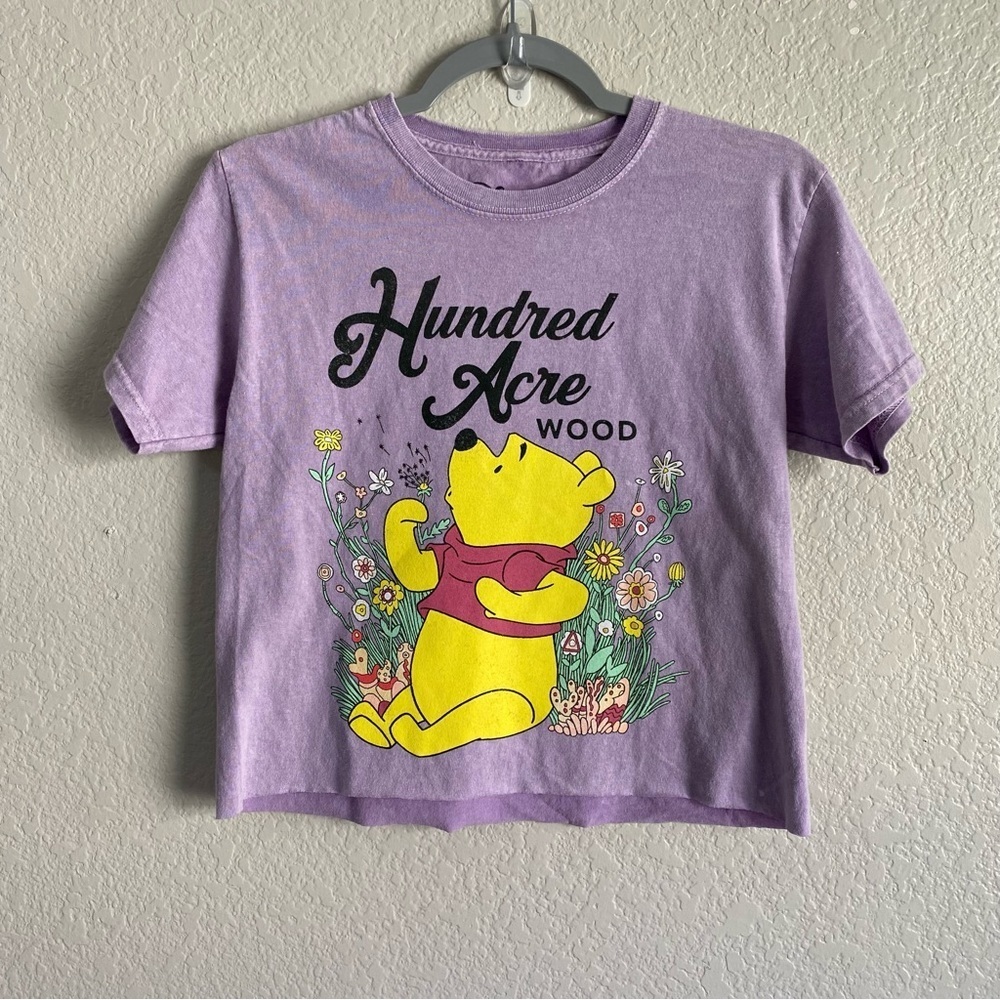 NEW Disney Winnie the Pooh Hundred Acre Wood Purple Graphic Tee